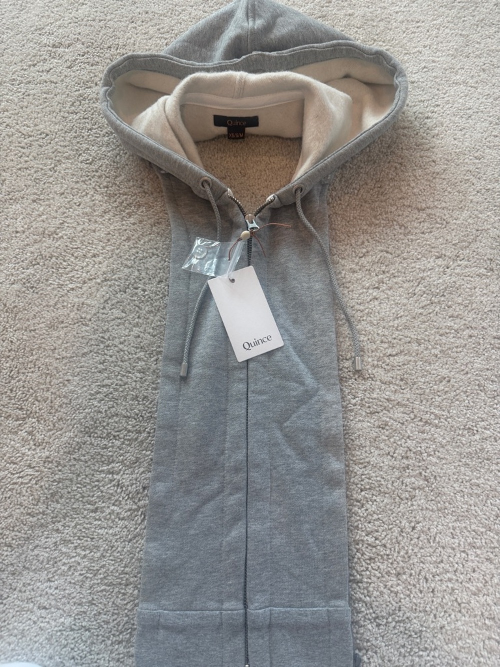 Quince grey fleece  Dickie Hooded Blazer Insert